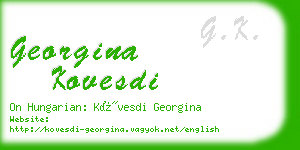 georgina kovesdi business card